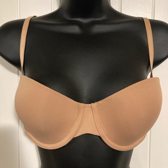 GAPBODY 34C Taupe nude smooth convertible strap strapless underwire t-shirt bra - Picture 4 of 12